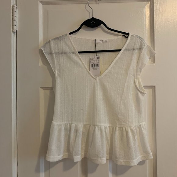 Mango Peplum Top - Picture 1 of 2